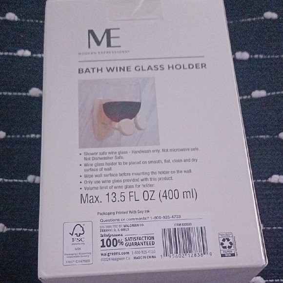 ME Bath Wine Glass Holder - Picture 3 of 3
